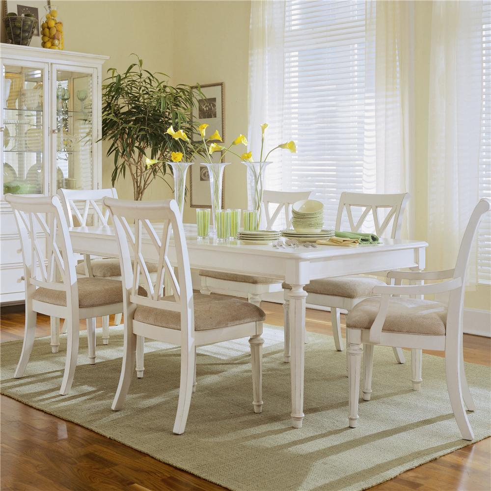 American Drew Camden Light Rectangular Dining Set with Splat Back